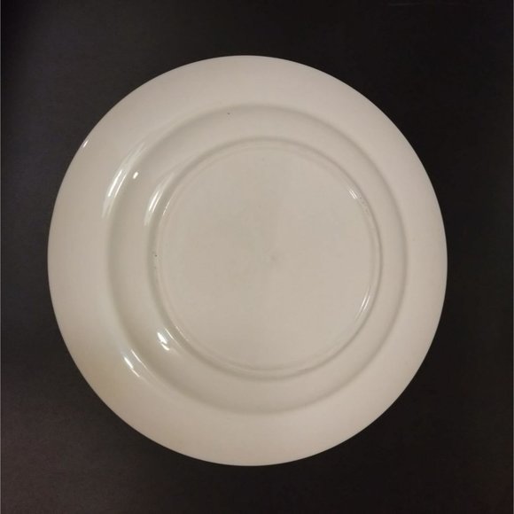 1952 Calendar Plate Cream Gold Metallic Floral Pattern Vintage Windmill 10 in - Picture 2 of 3